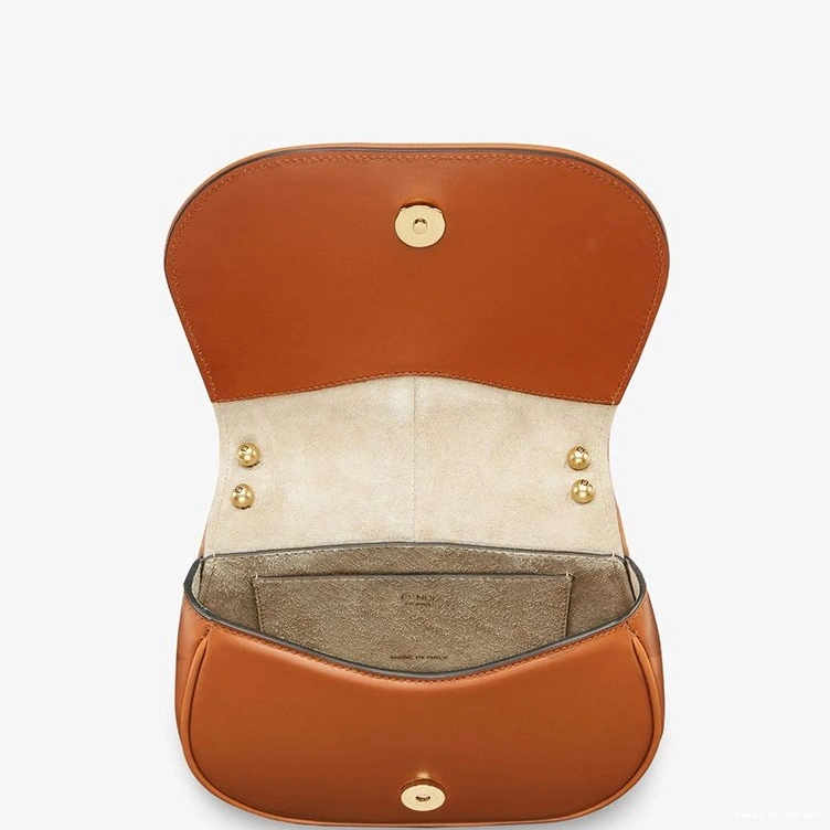 Cheap HOT Brown Bag C'mon In Leather Mini Fendi Calf 0727